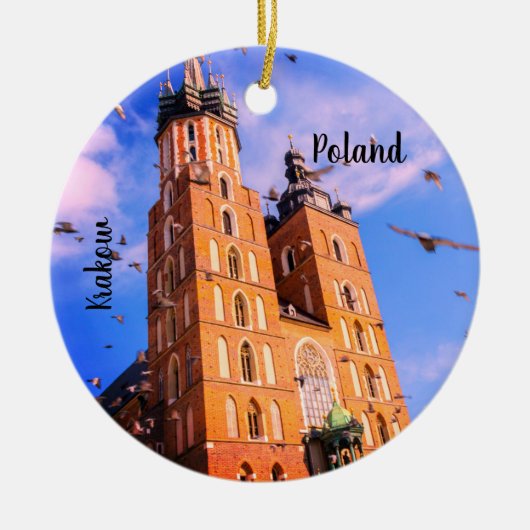 Krakow in Polen Keramisch Ornament (Voorkant)