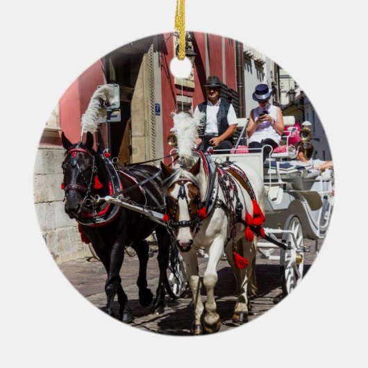 Krakow in Polen Keramisch Ornament (Achterkant)