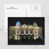 Kraków Juliusz Słowacki Theater. Briefkaart (Voorkant / Achterkant)