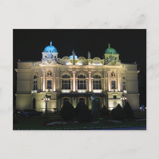 Kraków Juliusz Słowacki Theater. Briefkaart (Voorkant)