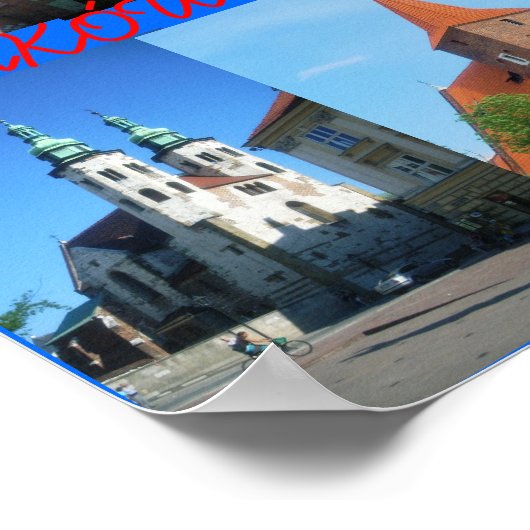 Krakow-kerken Poster (Hoek)