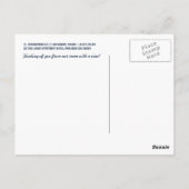 Krakow Luxury Rental Card Briefkaart (Achterkant)