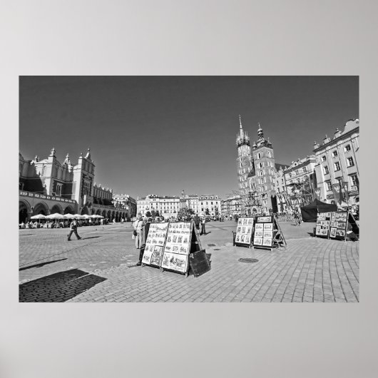 Krakow, Main Market Square, Polen, wall poster (Voorkant)