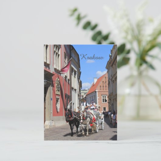 Krakow, Mariacki Church, St Mary's kerk, giften Briefkaart (Staand voorkant)