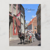 Krakow, Mariacki Church, St Mary's kerk, giften Briefkaart (Voorkant)