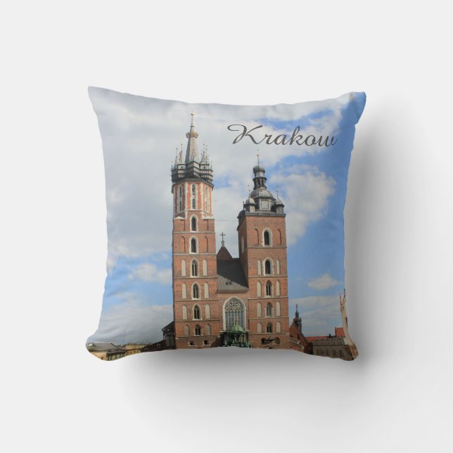 Krakow, Mariacki Church, St Mary's kerk, giften Kussen (Voorkant)