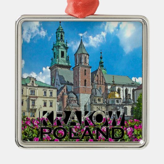 Krakow Metalen Ornament (Voorkant)