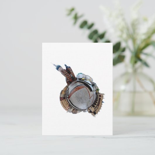 Krakow "Miniplaneet" Briefkaart (Staand voorkant)