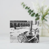 Krakow, Old Town, Polen zwart-wit briefkaart (Staand voorkant)