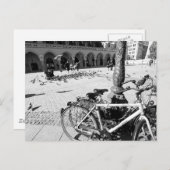 Krakow, Old Town, Polen zwart-wit briefkaart (Voorkant / Achterkant)