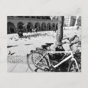 Krakow, Old Town, Polen zwart-wit briefkaart