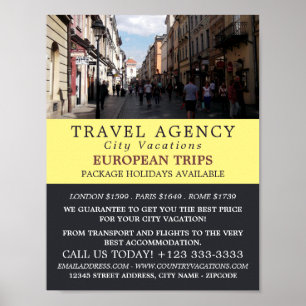 Kraków Oude Stad, Polen, Reisbureau Reclame Poster