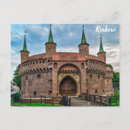 Krakow Poland Barbican Fort Briefkaart