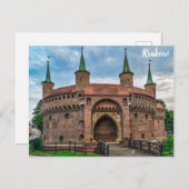 Krakow Poland Barbican Fort Briefkaart (Voorkant / Achterkant)