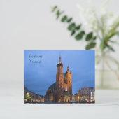 Krakow Poland Basilica Briefkaart (Staand voorkant)