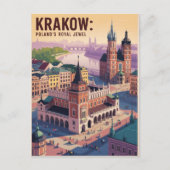 Krakow Poland Briefkaart (Voorkant)