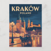 Krakow Poland Briefkaart (Voorkant)
