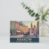 Krakow Poland Briefkaart (Staand voorkant)