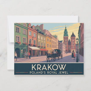 Krakow Poland Briefkaart