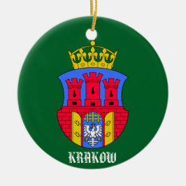 Krakow Poland Circle Ornament