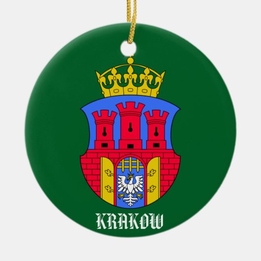 Krakow Poland Circle Ornament (Voorkant)