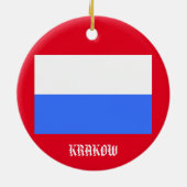 Krakow Poland Circle Ornament (Achterkant)