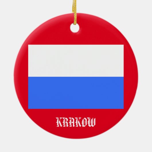 Krakow Poland Circle Ornament (Achterkant)
