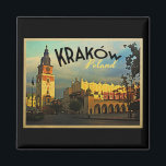 Krakow Poland Magneet<br><div class="desc">Hoe je het ook wilt spellen,  Krakow of Krakau,  dit is een prachtig modern oud beeld van Polen.</div>