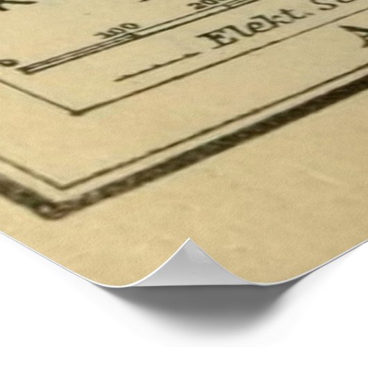  Krakow Poland Map (1911) Poster (Hoek)