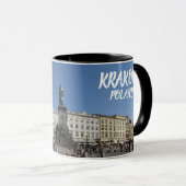 Krakow Poland Panoramische Mok (Voorkant rechts)