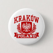 Krakow Poland Ronde Button 5,7 Cm (Voorkant)