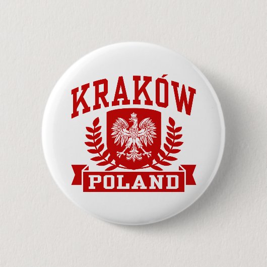 Krakow Poland Ronde Button 5,7 Cm (Voorkant)