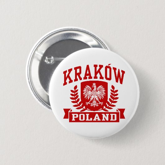 Krakow Poland Ronde Button 5,7 Cm (Voorkant /achterkant)
