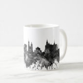 Krakow Poland Skyline BW Koffiemok (Voorkant rechts)