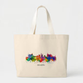 Krakow Poland Skyline Grote Tote Bag (Voorkant)