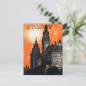  Krakow Poland Travel Briefkaart (Staand voorkant)