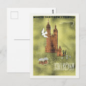 Krakow Poland Vintage Poster 1930 Briefkaart (Voorkant / Achterkant)