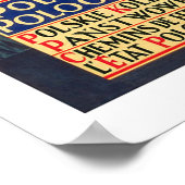 Krakow Poland Vintage Travel Poster (Hoek)