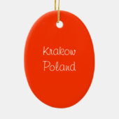 Krakow, Polen Keramisch Ornament (Achterkant)