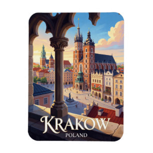 Krakow Polen Middeleeuwse Oude Stad Reizen Magneet