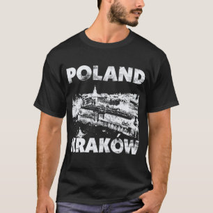 Krakow, Polen op Dark T-shirt