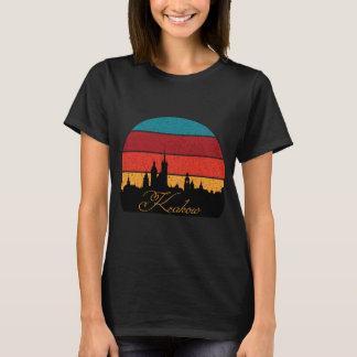 Krakow Polen Oude Stad Retro Reizen T-shirt