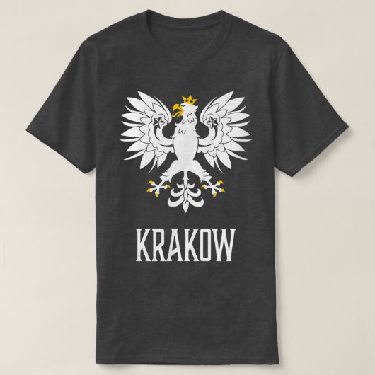Krakow, Polen - Pools Polska T-shirt (Design voorkant)