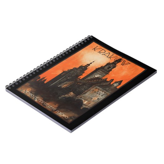 Krakow Polen -  Pools reisposter Notitieboek (Linkerzijde)