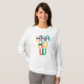 Kraków Polen Pop Art Letters T-shirt (Voorkant volledig)
