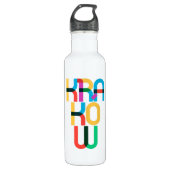 Kraków Polen Pop Art Letters Waterfles (Voorkant)