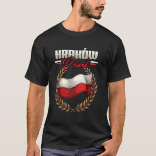 Krakow Polen Reizen Poolse Vlag Polska T-shirt