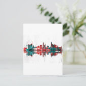 Krakow Polen Skyline Feestdagenkaart (Staand voorkant)