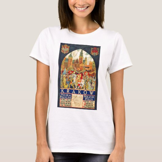 Krakow Polska Pologne Polen T-shirt (Voorkant)