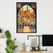Krakow Polska Pologne Poster (Thuiskantoor)